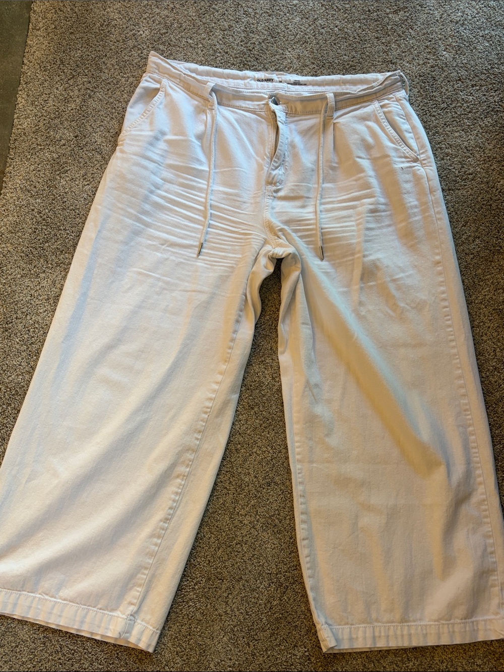 Old Navy Men's Drawstring Chinos - Light Beige